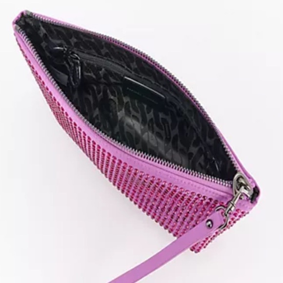 Rebecca Minkoff Large Crystal Pouch with Wristlet Strap - Picture 4 of 8